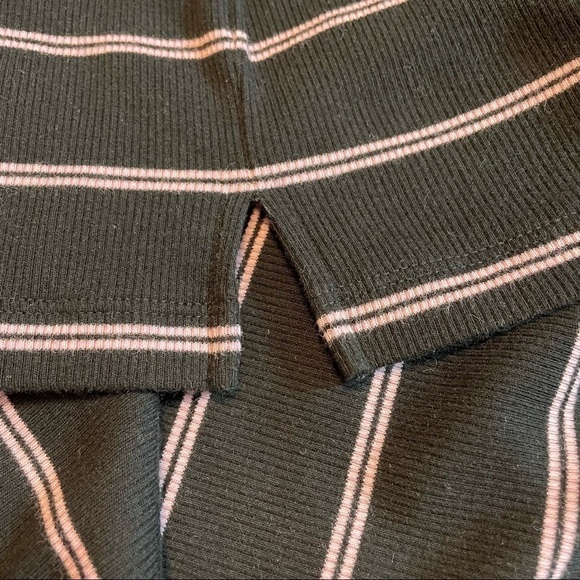 Vans Black with Pink Stripes Ally Stripe Cotton Midi Dress - Picture 15 of 15